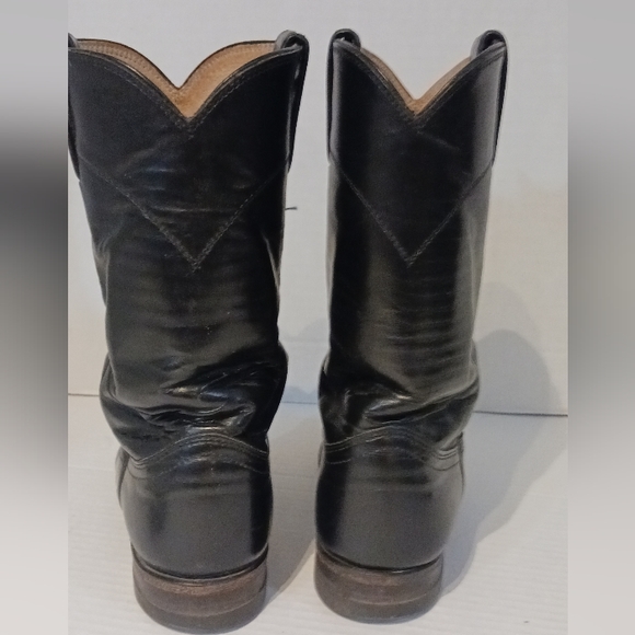 JUSTIN SZ 4 1/2 C Black Cowboy Boots - Picture 5 of 14